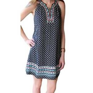 Anthropologie THML Boho Embroidered Mini Dress M Resortwear Beach Vacation